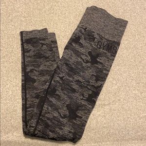Gymshark Black Camo Seamless leggings